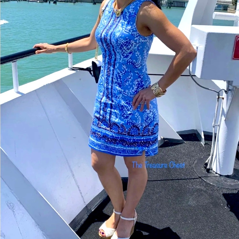 Lilly Pulitzer NWT Mila Stretch Shift Dress Turtley Awesome $188 Size 00,0,4